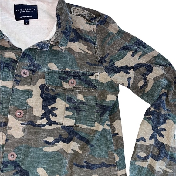 Sanctuary Camouflage Rip Stop Jacket - Picture 4 of 8